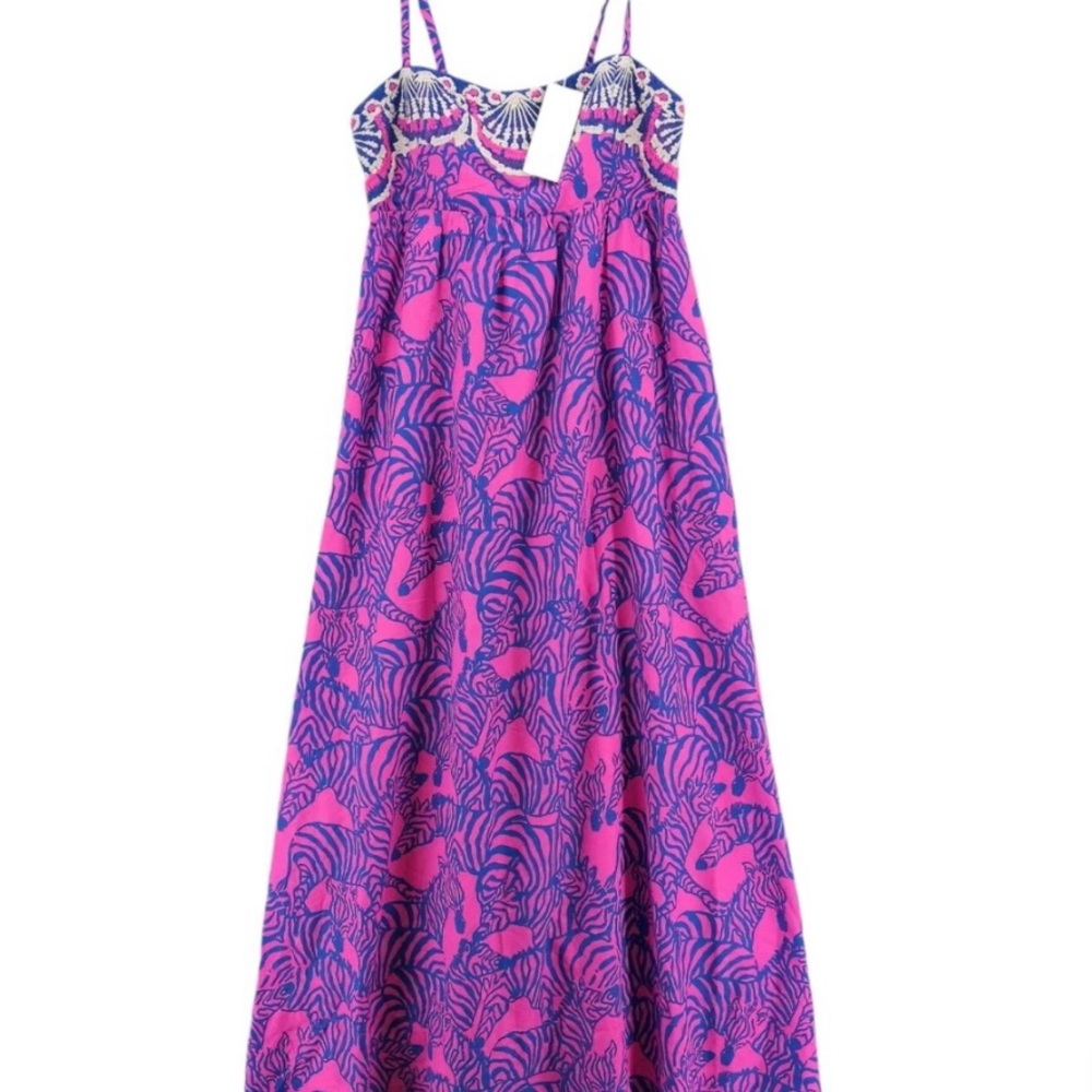 Lilly Pulitzer Pink and Blue Maxi Dress